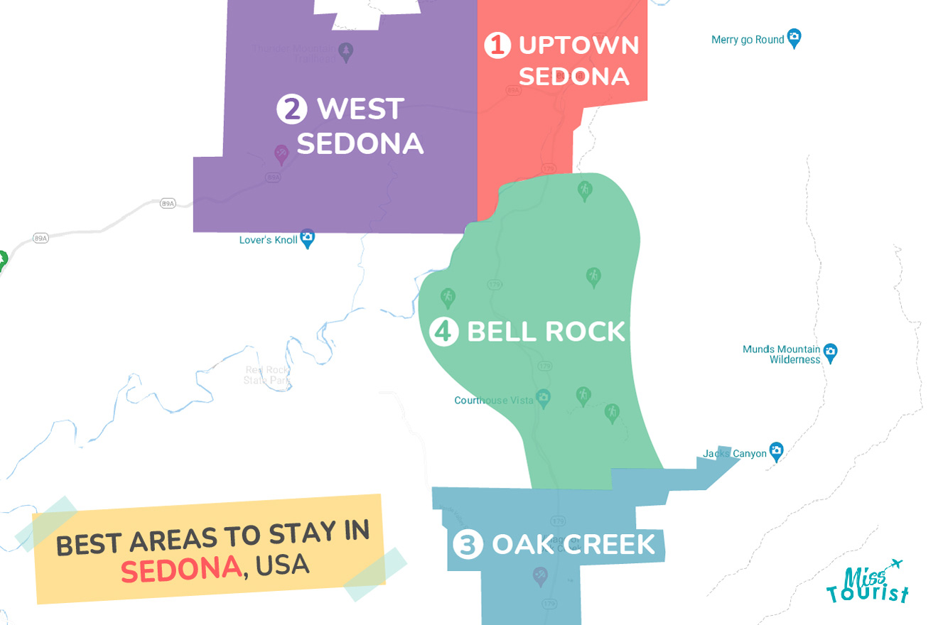 Where To Stay In Sedona AZ Best Areas Prices Map Of Best Places To Stay Sedona 660x440@2x 